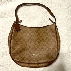 NWOT COACH hand bag / purse signature brown